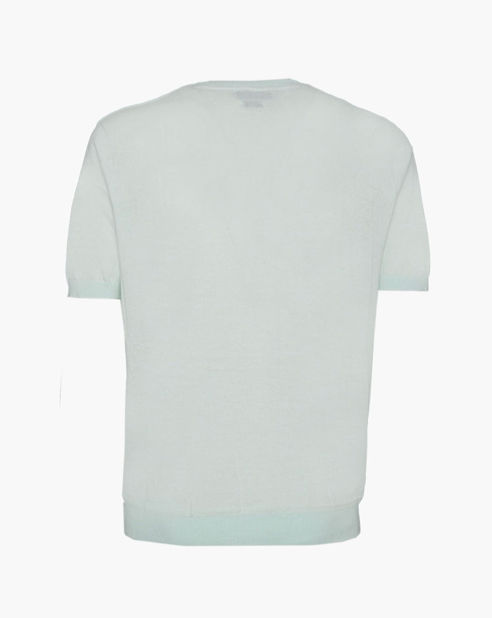 T-SHIRT GIROCOLLO ACQUAMARINA