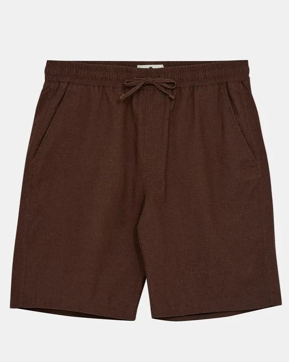 BERMUDA AKLT JAMES COT/LINEN CHOCOLATE BROWN